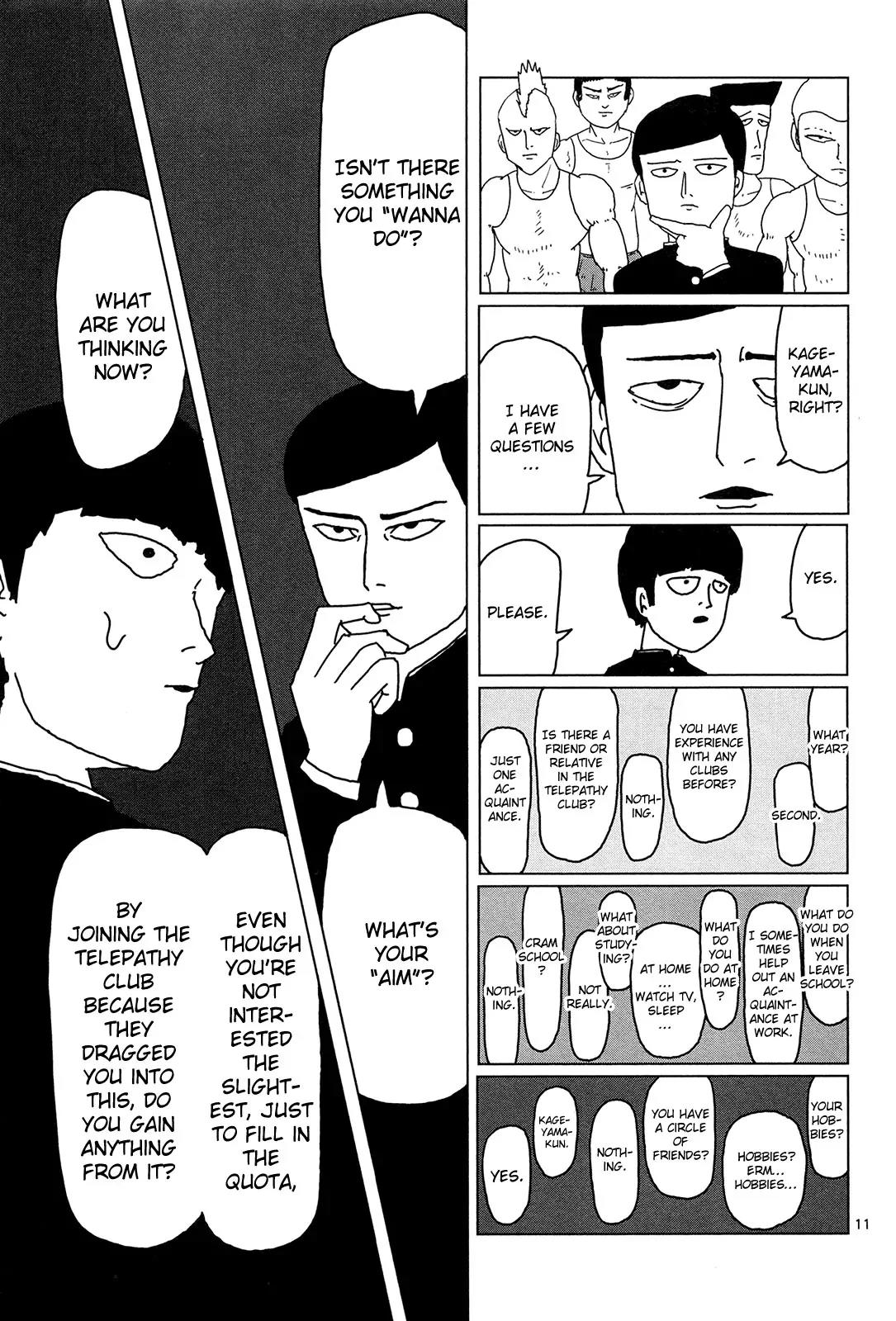 Mob Psycho 100 Chapter 4 page 11 - Chapter 4: For Oneself