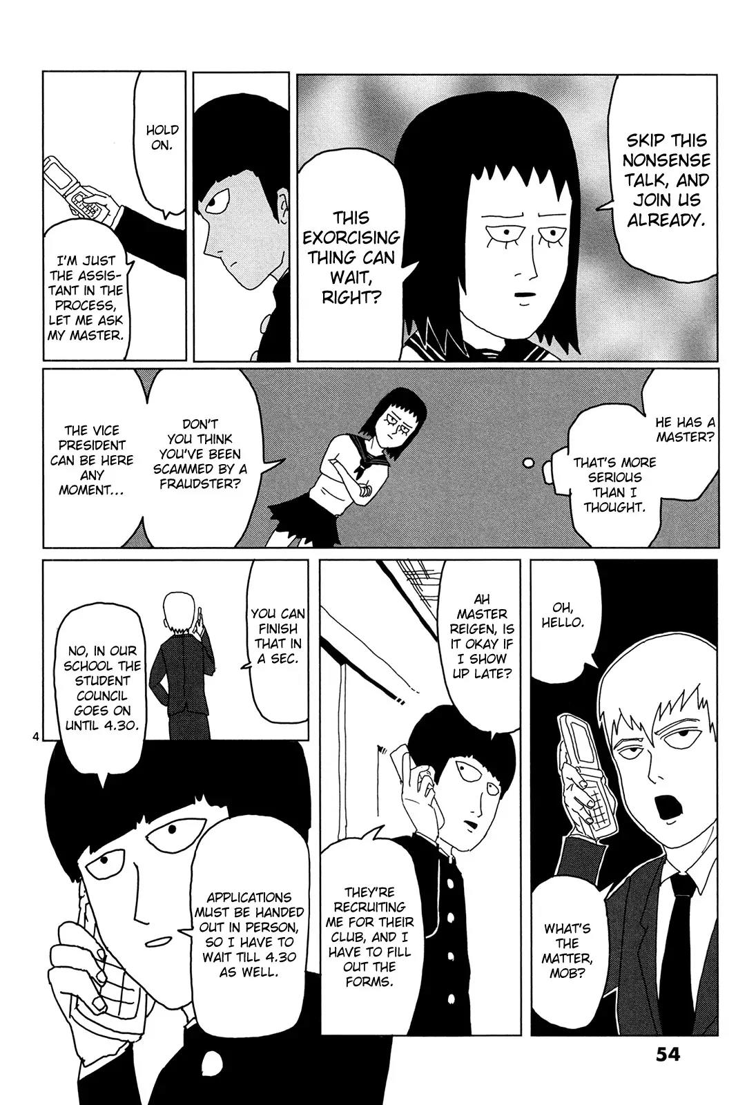 Mob Psycho 100 Chapter 4 page 4 - Chapter 4: For Oneself
