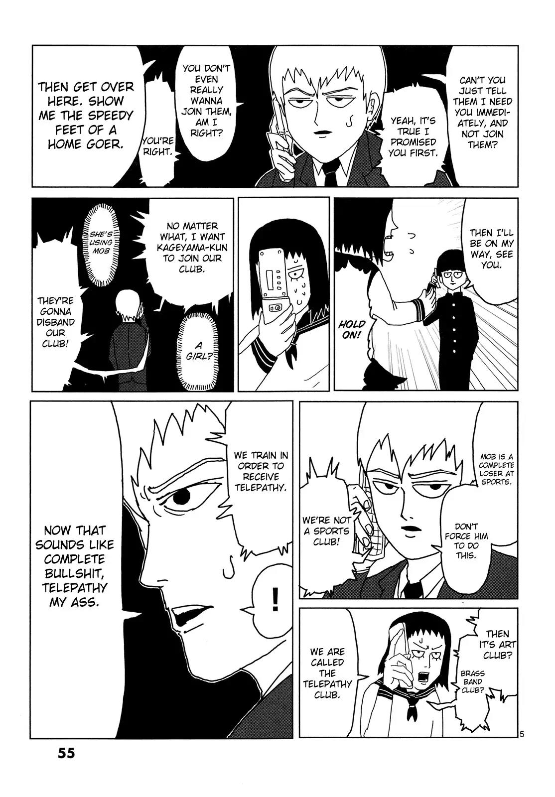 Mob Psycho 100 Chapter 4 page 5 - Chapter 4: For Oneself