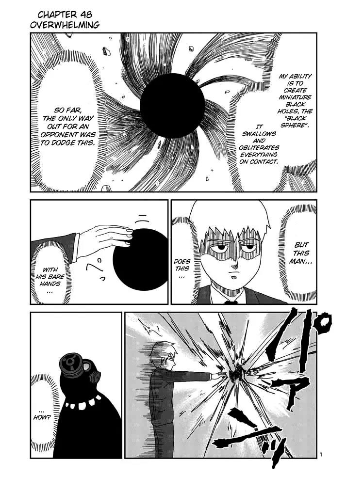 Mob Psycho 100 Chapter 48 page 1 - Chapter 48: Overwhelming
