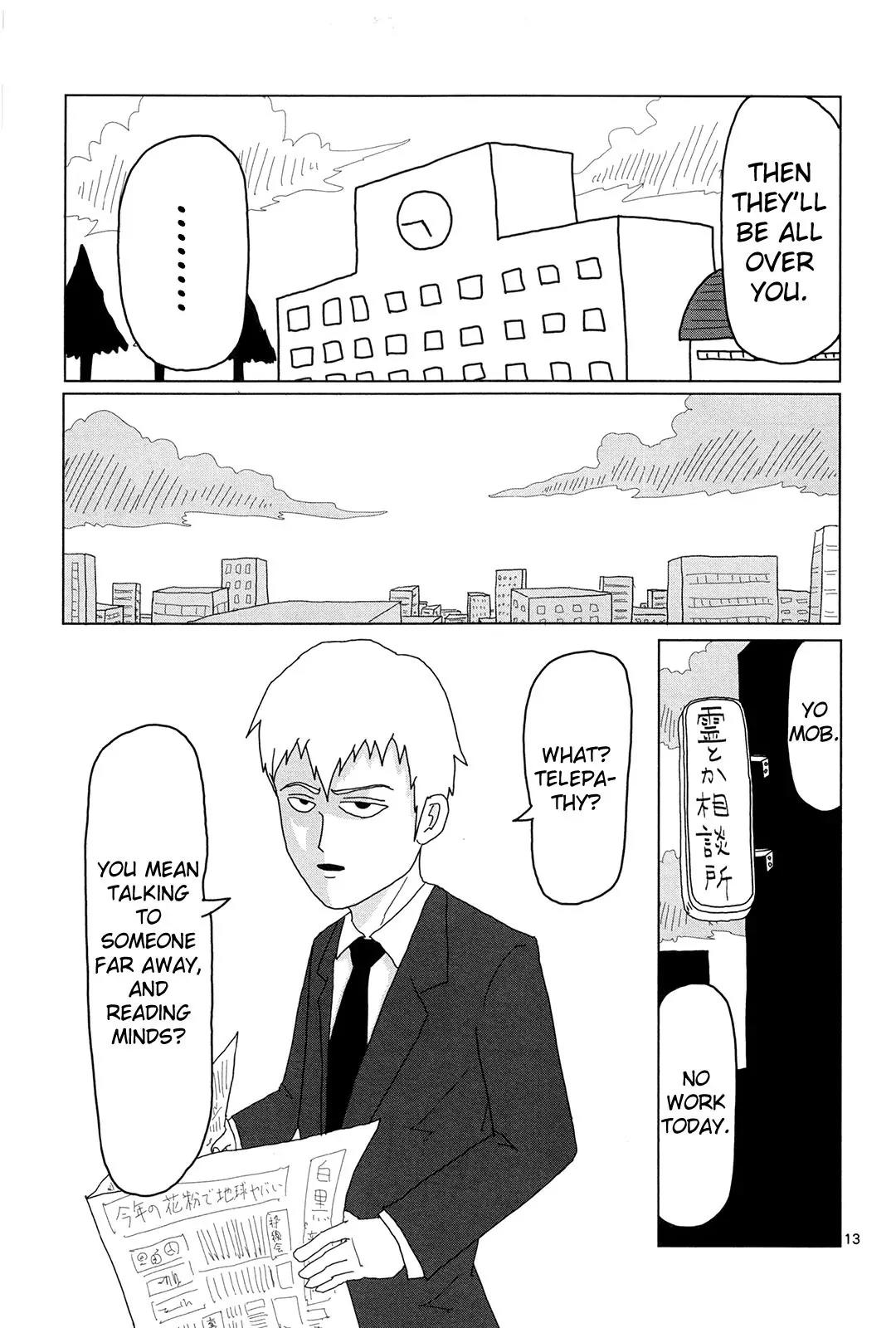 Mob Psycho 100 Chapter 5 page 13 - Chapter 5: I Just Want to be Popular