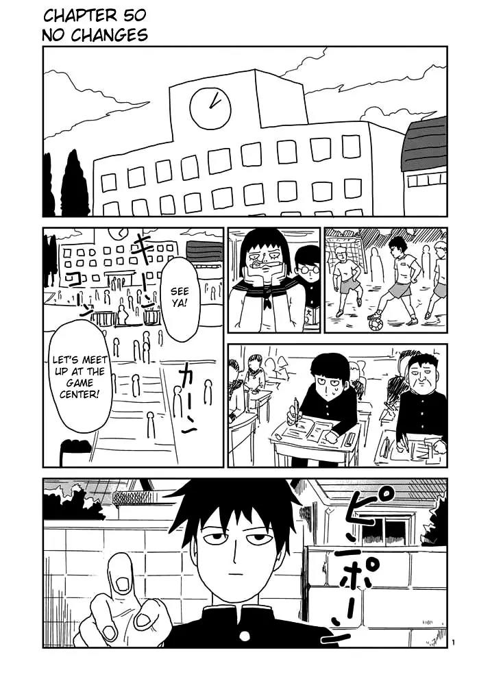 Mob Psycho 100 Chapter 50 page 1 - Chapter 50: No Changes