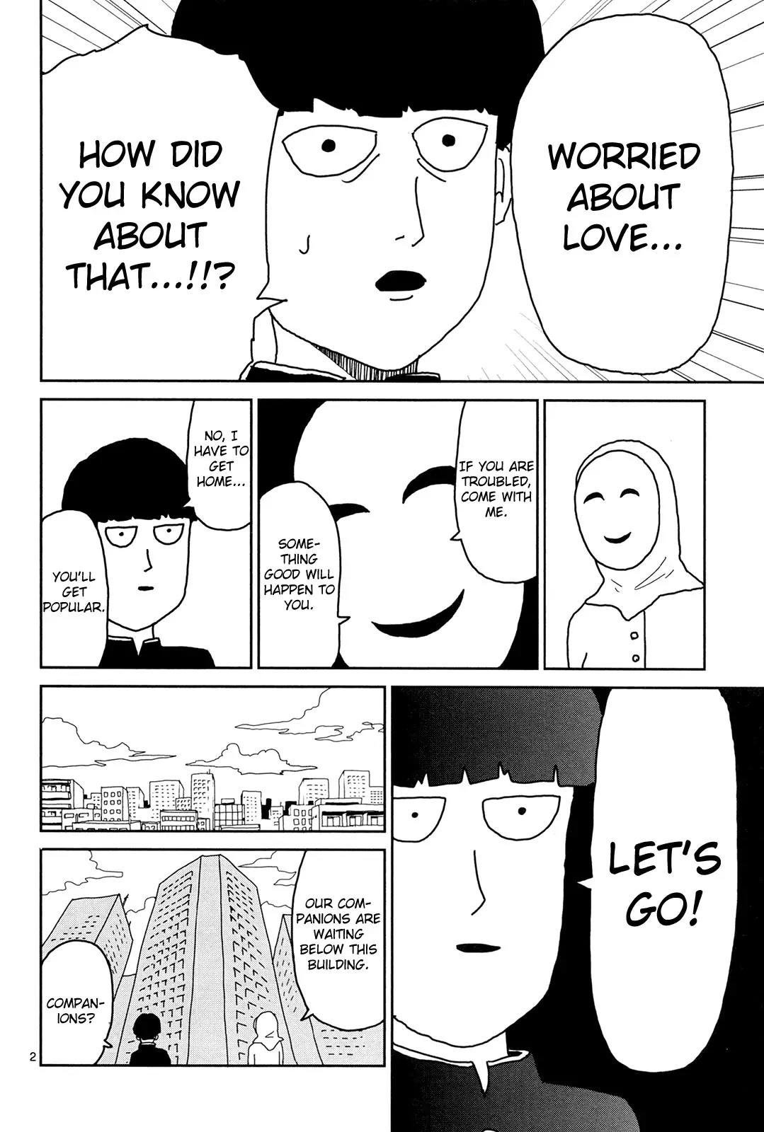 Mob Psycho 100 Chapter 6 page 2 - Chapter 6: The Invitation