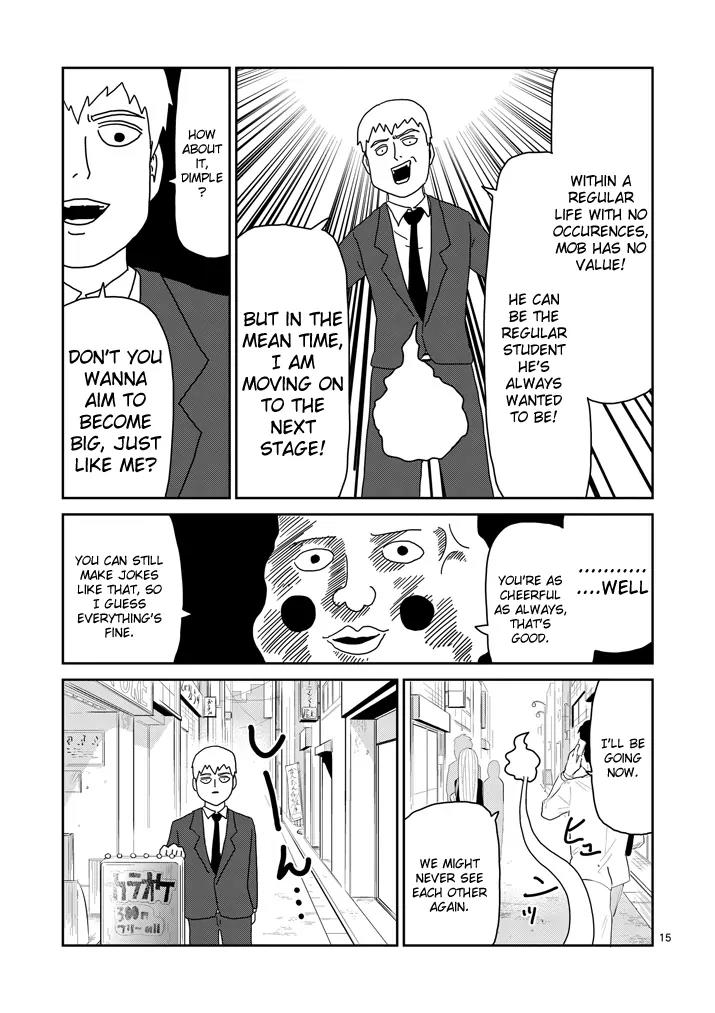 Mob Psycho 100 Chapter 69 page 15 - Chapter 69: He Doesn't Care