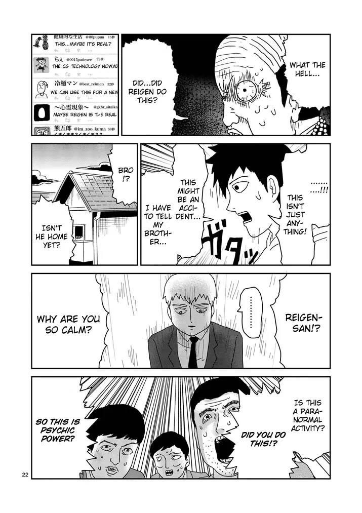 Mob Psycho 100 Chapter 73 page 22 - Chapter 73: True Character