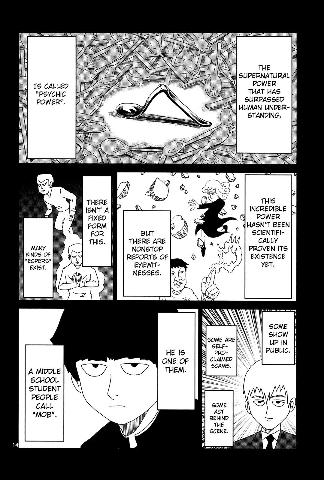 Mob Psycho 100 Chapter 8 page 14 - Chapter 8: Break Down
