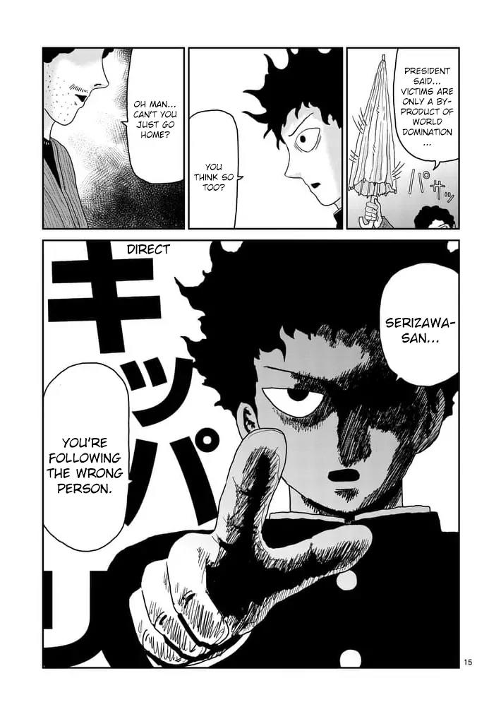 Mob Psycho 100 Chapter 89.1 page 15 - Chapter 89.1: Struggle for Society
