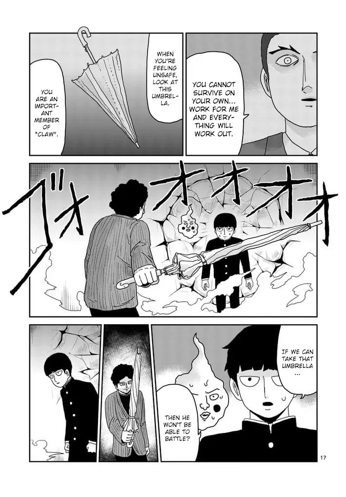 Mob Psycho 100 Chapter 89.1 page 17 - Chapter 89.1: Struggle for Society