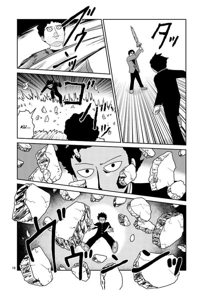 Mob Psycho 100 Chapter 89.1 page 18 - Chapter 89.1: Struggle for Society