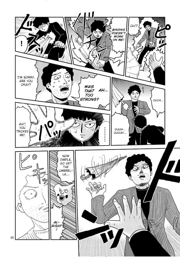 Mob Psycho 100 Chapter 89.1 page 20 - Chapter 89.1: Struggle for Society