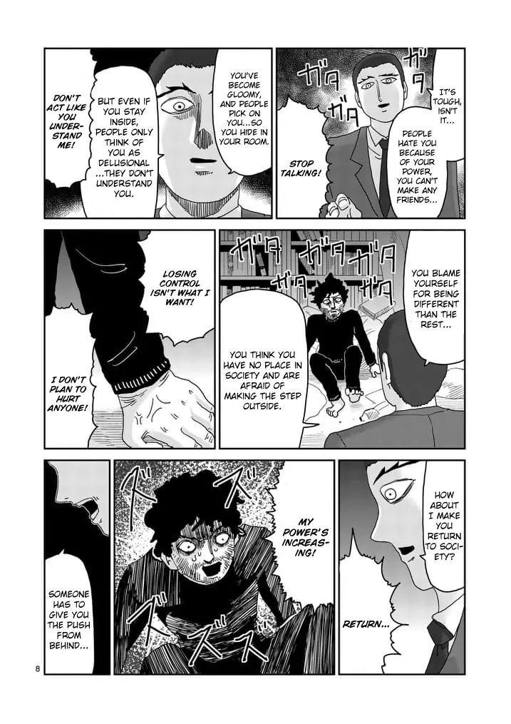 Mob Psycho 100 Chapter 89.1 page 8 - Chapter 89.1: Struggle for Society