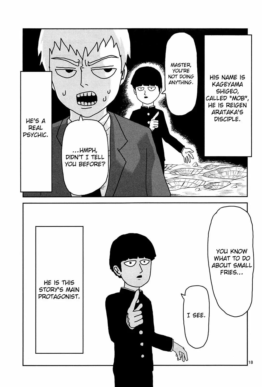 Mob Psycho 100 Chapter 9.5 page 18 - Chapter 9.5: Omake - The Most Horrific Haunted Place