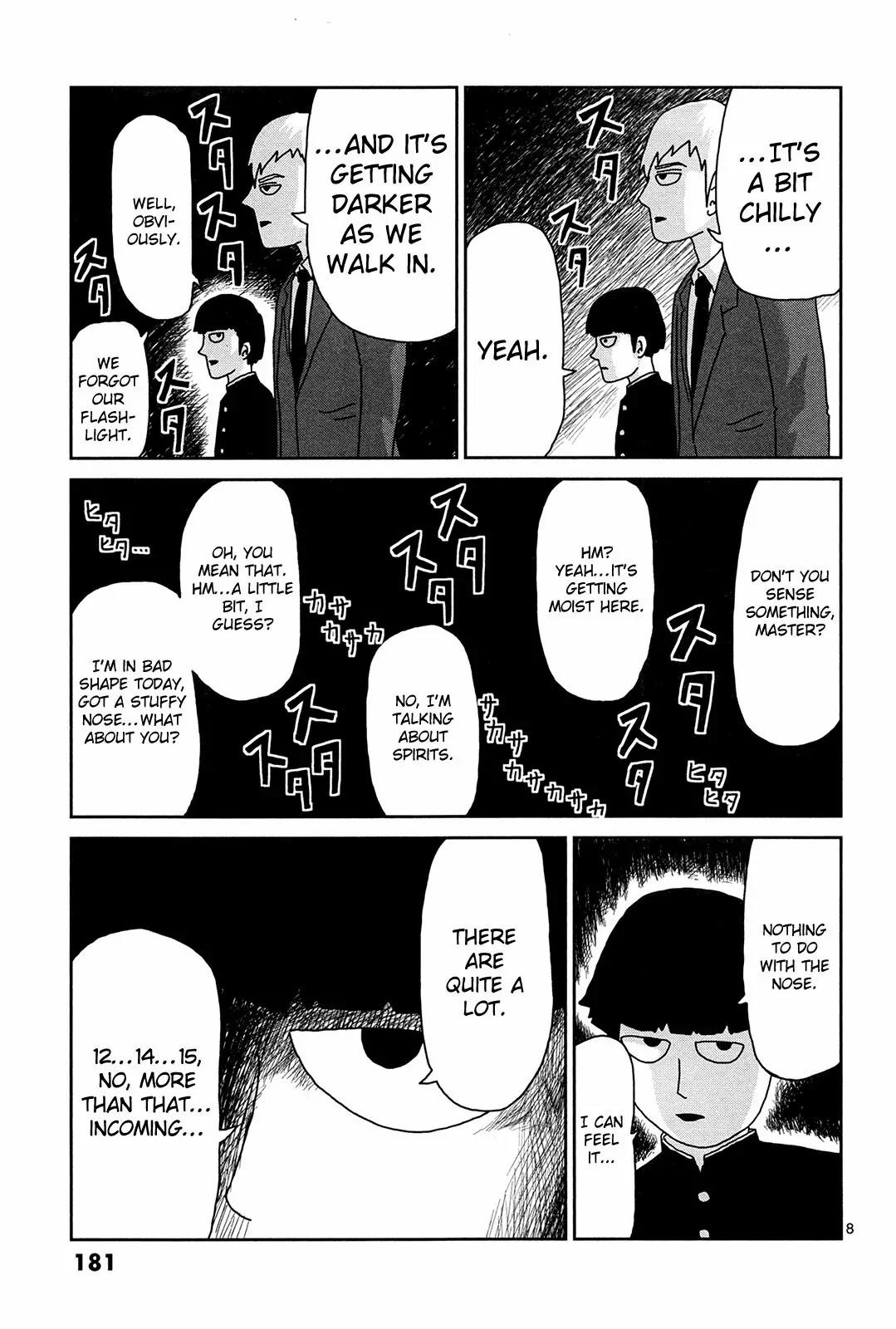 Mob Psycho 100 Chapter 9.5 page 8 - Chapter 9.5: Omake - The Most Horrific Haunted Place