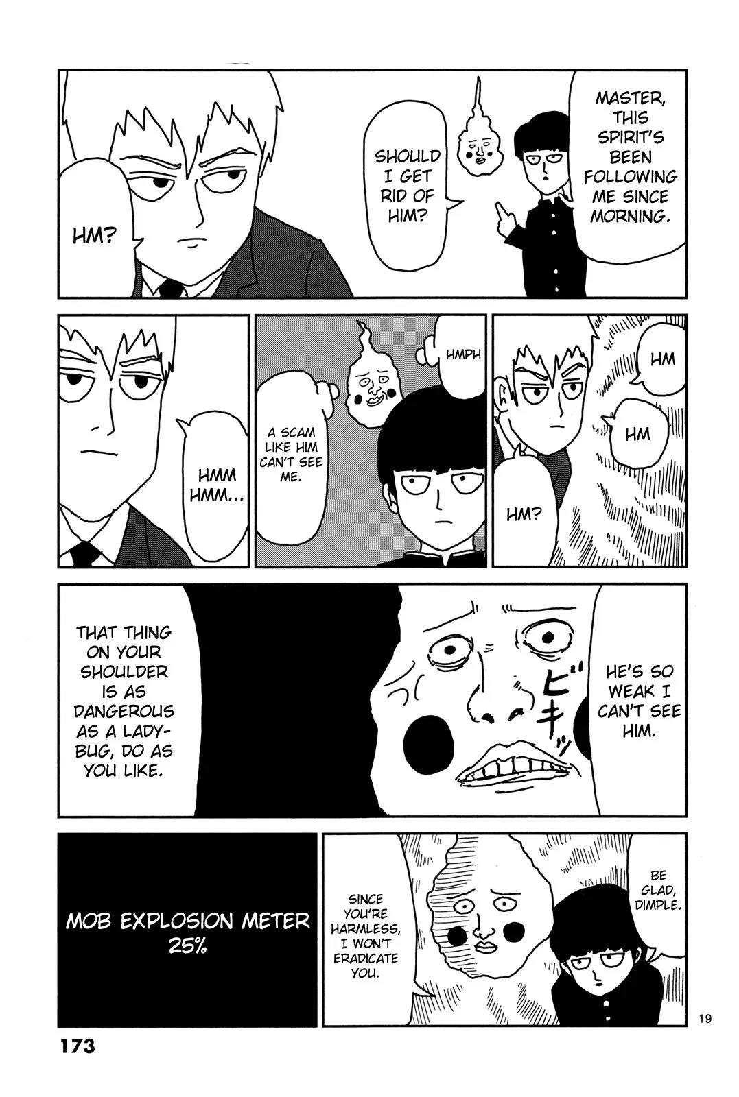Mob Psycho 100 Chapter 9 page 18 - Chapter 9: The Spirit Who Wants to Become God