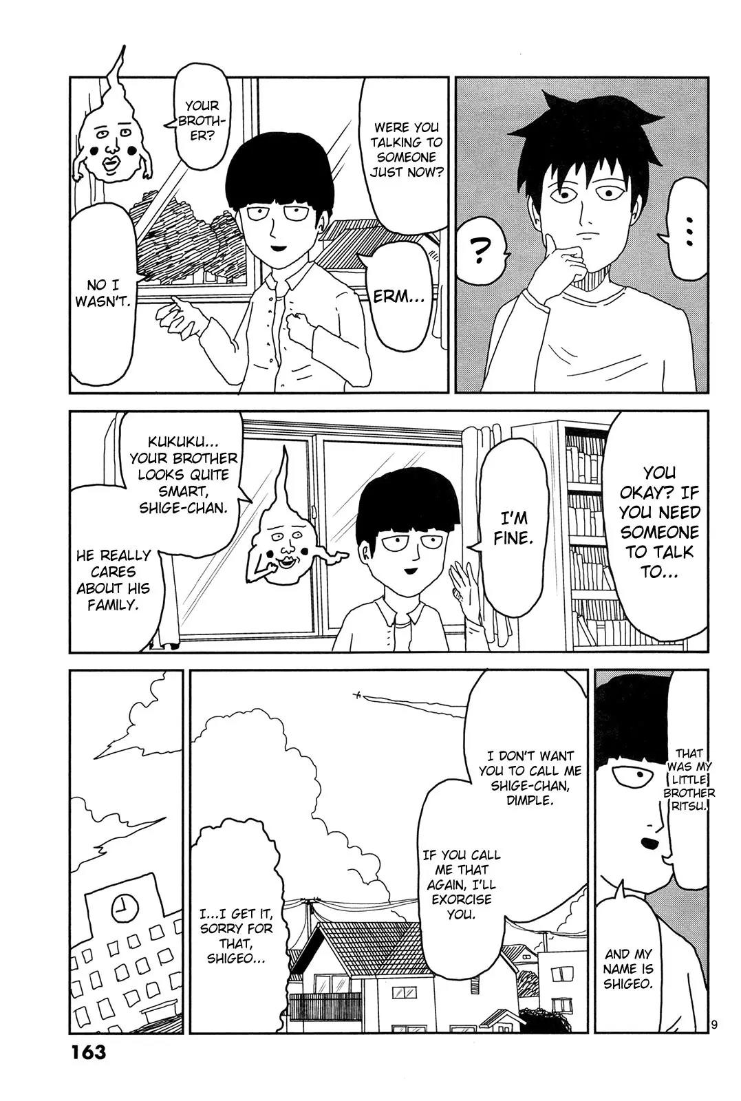 Mob Psycho 100 Chapter 9 page 8 - Chapter 9: The Spirit Who Wants to Become God