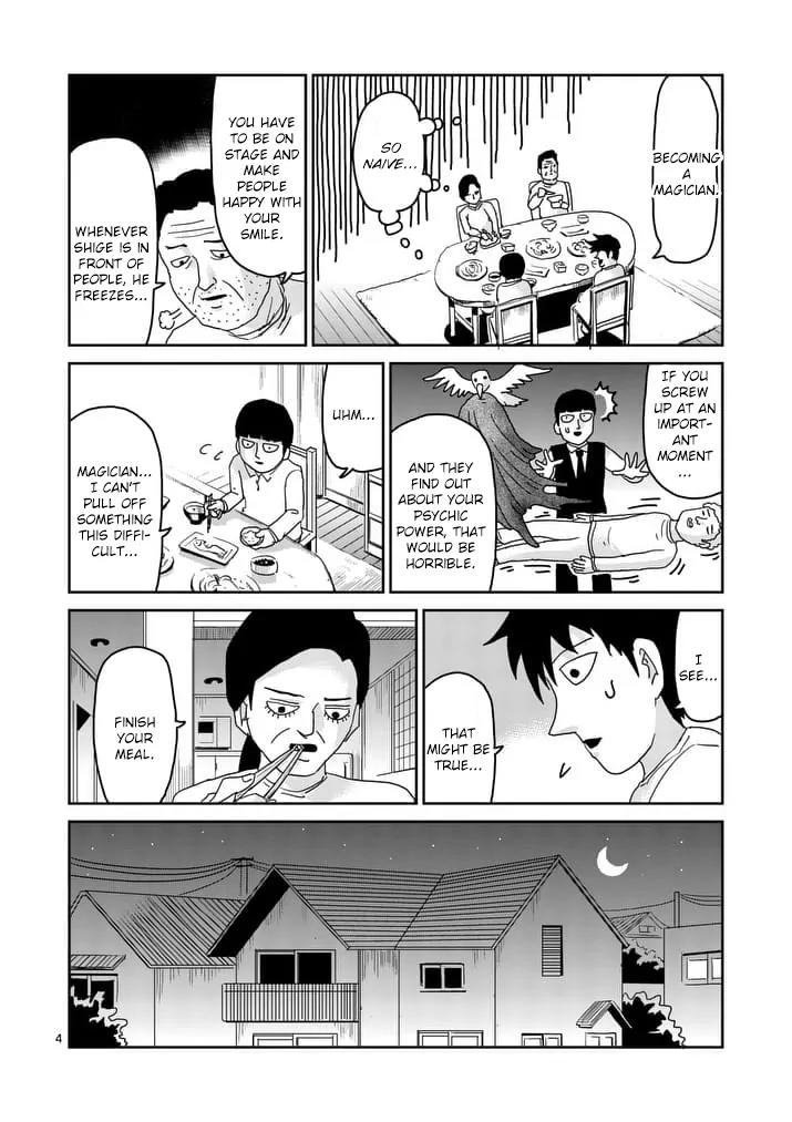 Mob Psycho 100 Chapter 92.1 page 4 - Chapter 92.1: Thoughts About the Future