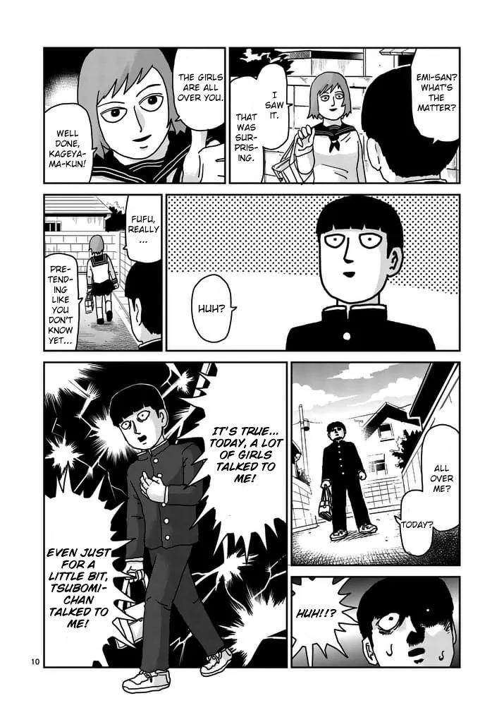Mob Psycho 100 Chapter 94.1 page 10 - Chapter 94.1: Carried Away
