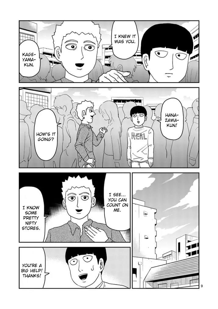 Mob Psycho 100 Chapter 95.1 page 9 - Chapter 95.1: Palm