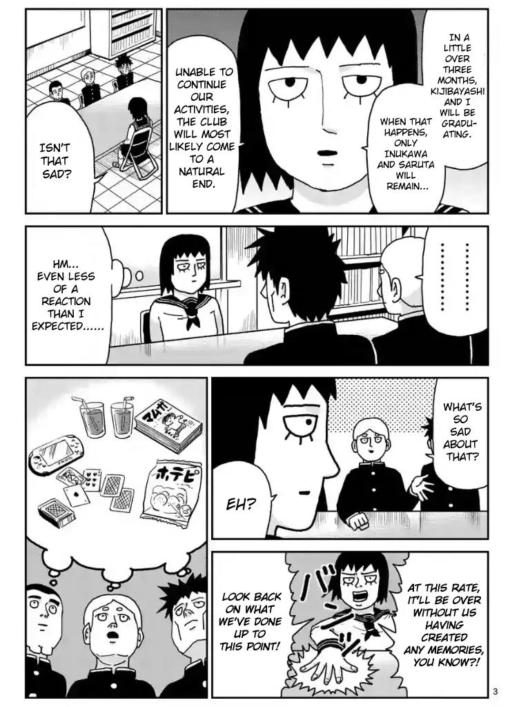 Mob Psycho 100 Chapter 98.1 page 3 - Chapter 98.1: Communicating