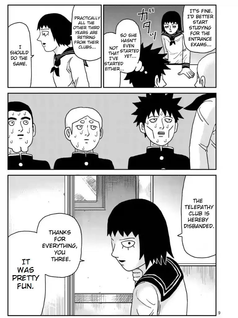 Mob Psycho 100 Chapter 98.1 page 9 - Chapter 98.1: Communicating