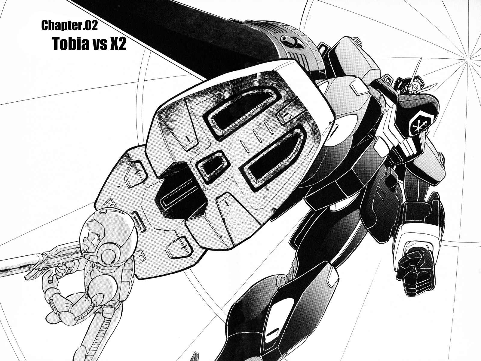 Mobile Suit Crossbone Gundam Chapter 14 page 1 - Chapter 14: Tobia vs X2