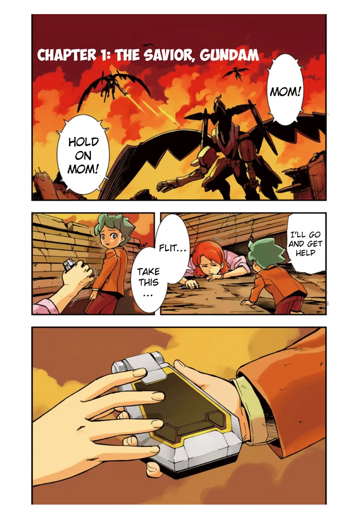 Mobile Suit Gundam AGE: First Evolution Chapter 1 page 2 - Chapter 1: The Savior, Gundam