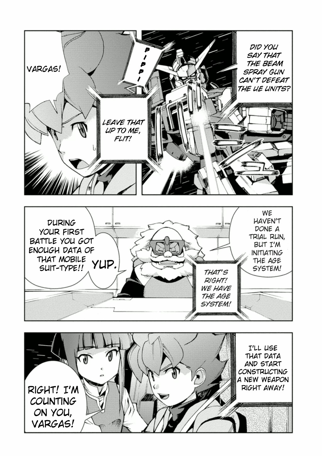 Mobile Suit Gundam AGE: First Evolution Chapter 3 page 19 - Chapter 3: The Power of AGE