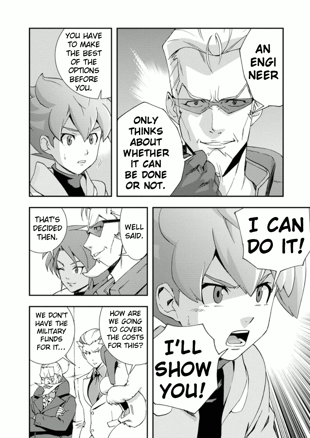 Mobile Suit Gundam AGE: First Evolution Chapter 8 page 11 - Chapter 8: Reunion at Madorna Workshop