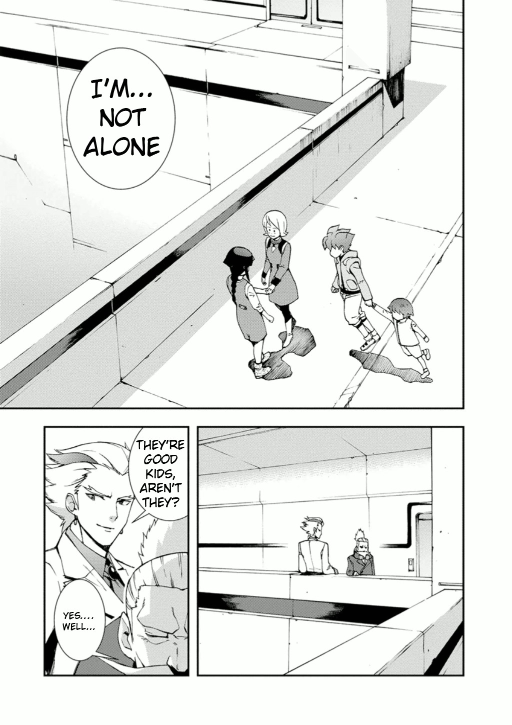 Mobile Suit Gundam AGE: First Evolution Chapter 8 page 24 - Chapter 8: Reunion at Madorna Workshop