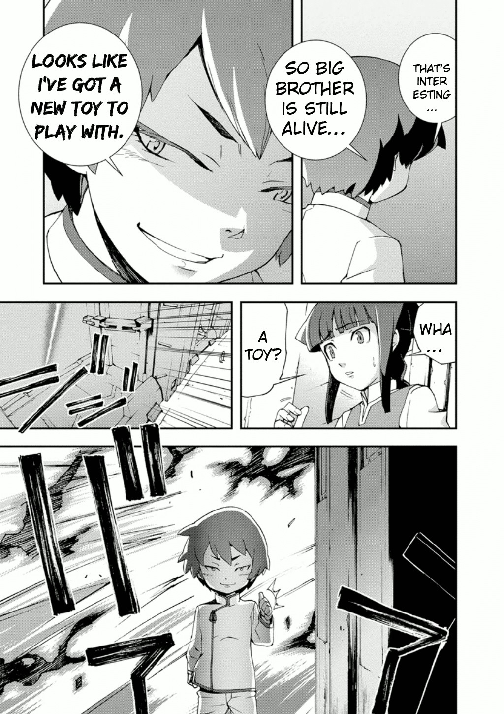 Mobile Suit Gundam AGE: First Evolution Chapter 8 page 36 - Chapter 8: Reunion at Madorna Workshop