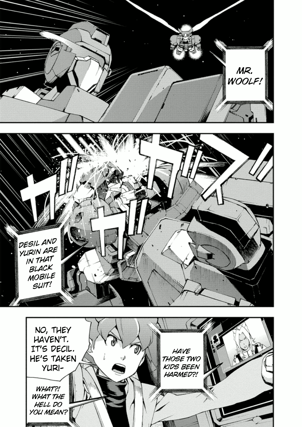 Mobile Suit Gundam AGE: First Evolution Chapter 8 page 46 - Chapter 8: Reunion at Madorna Workshop