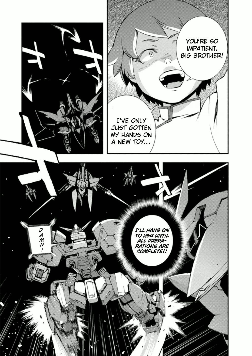 Mobile Suit Gundam AGE: First Evolution Chapter 8 page 48 - Chapter 8: Reunion at Madorna Workshop