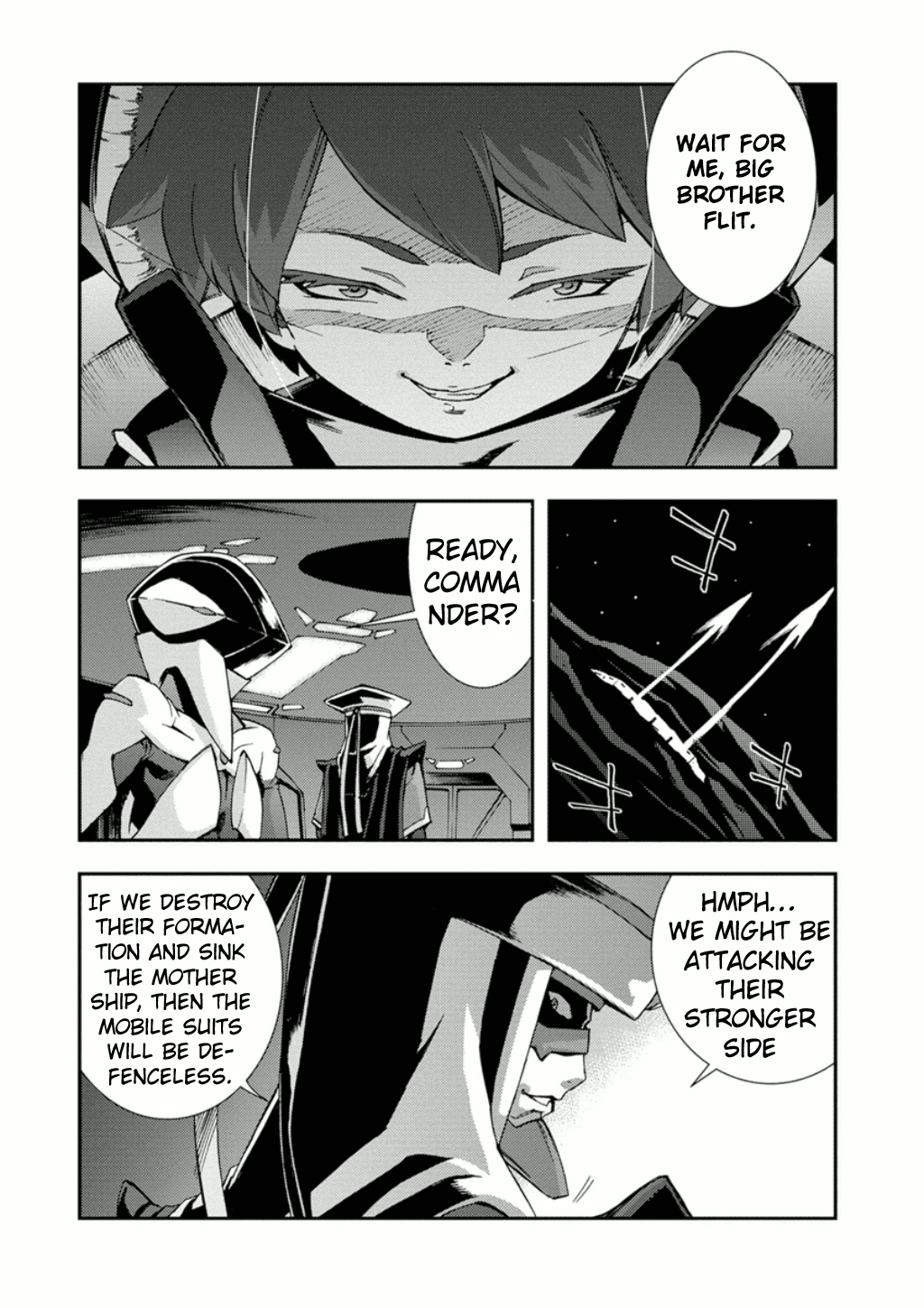 Mobile Suit Gundam AGE: First Evolution Chapter 9 page 35 - Chapter 9: Ambat the Space Fortress