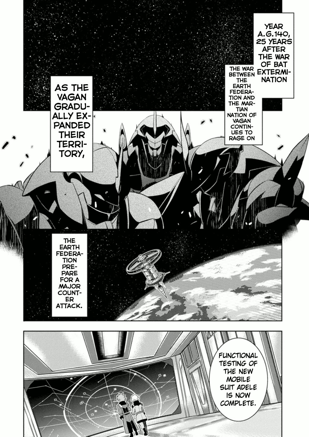 Mobile Suit Gundam AGE - Second Evolution Chapter 2 page 5 - Chapter 2: The Gundam in the Stable
