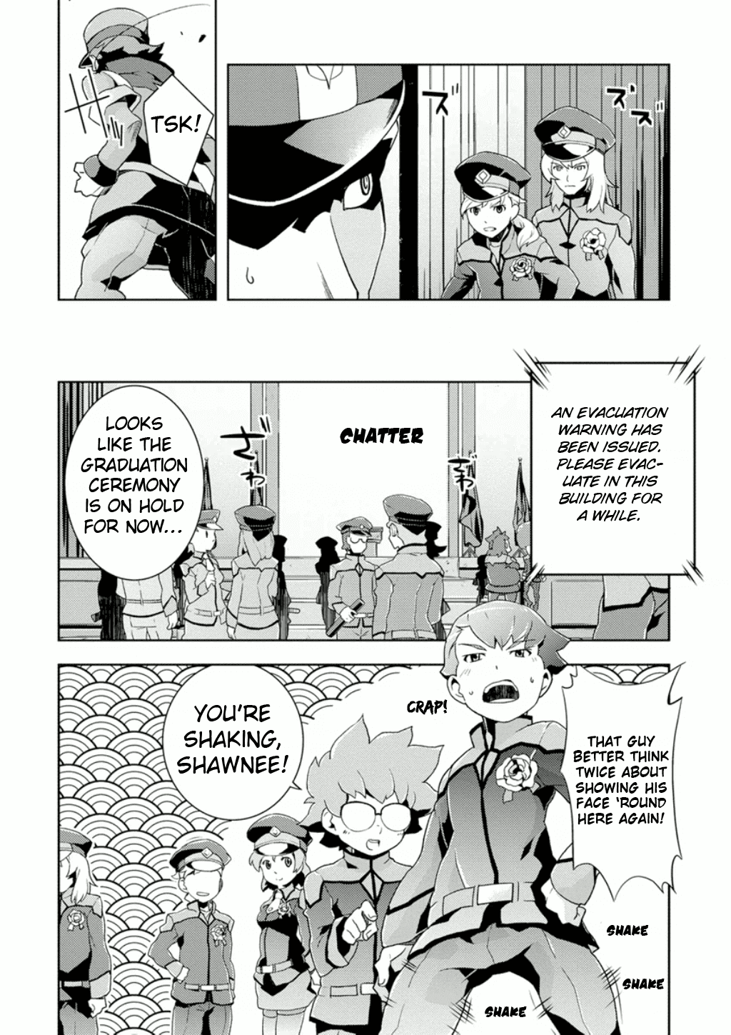 Mobile Suit Gundam AGE - Second Evolution Chapter 4 page 13 - Chapter 4: Battle at the Graduation Ceremony
