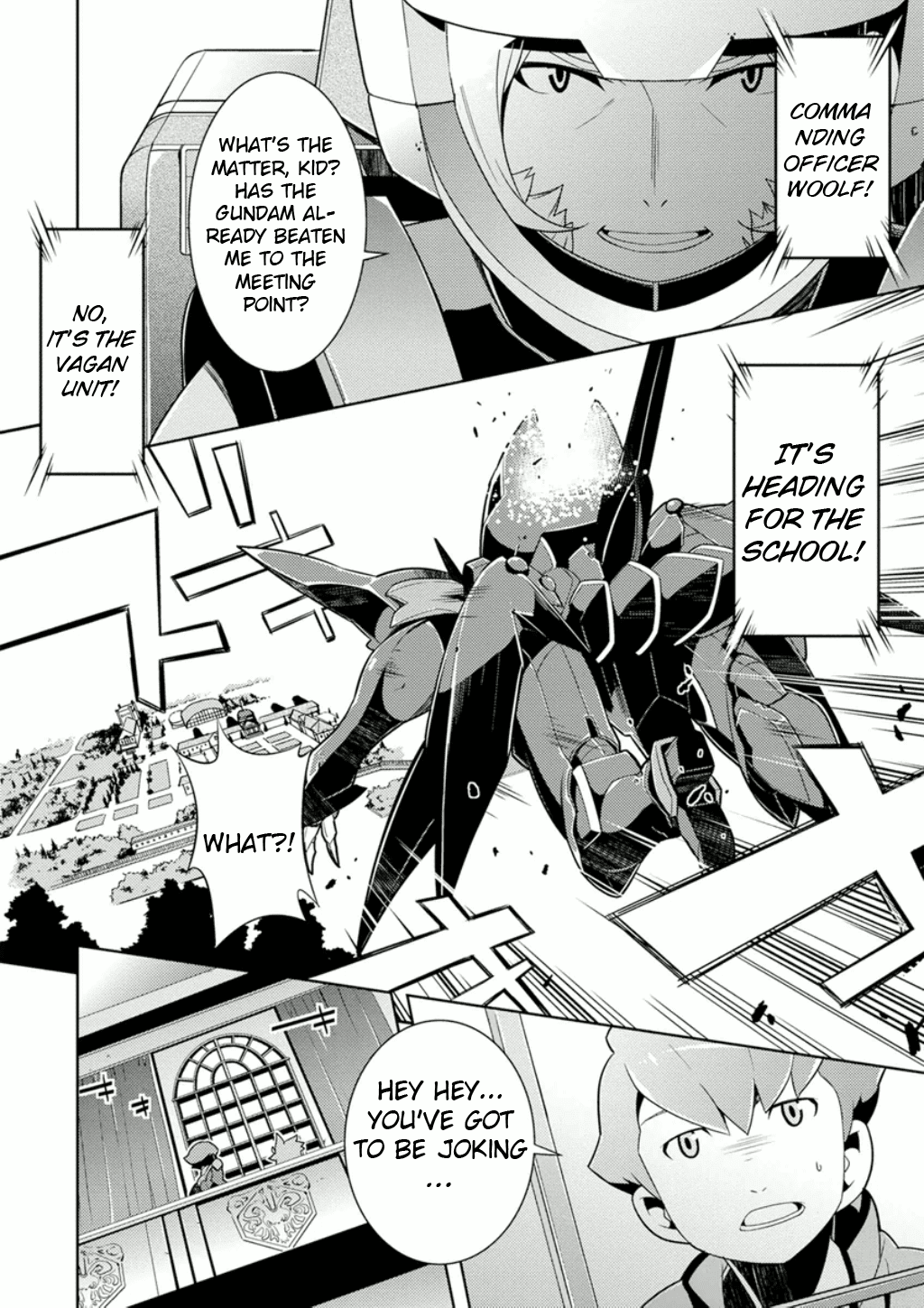 Mobile Suit Gundam AGE - Second Evolution Chapter 4 page 28 - Chapter 4: Battle at the Graduation Ceremony