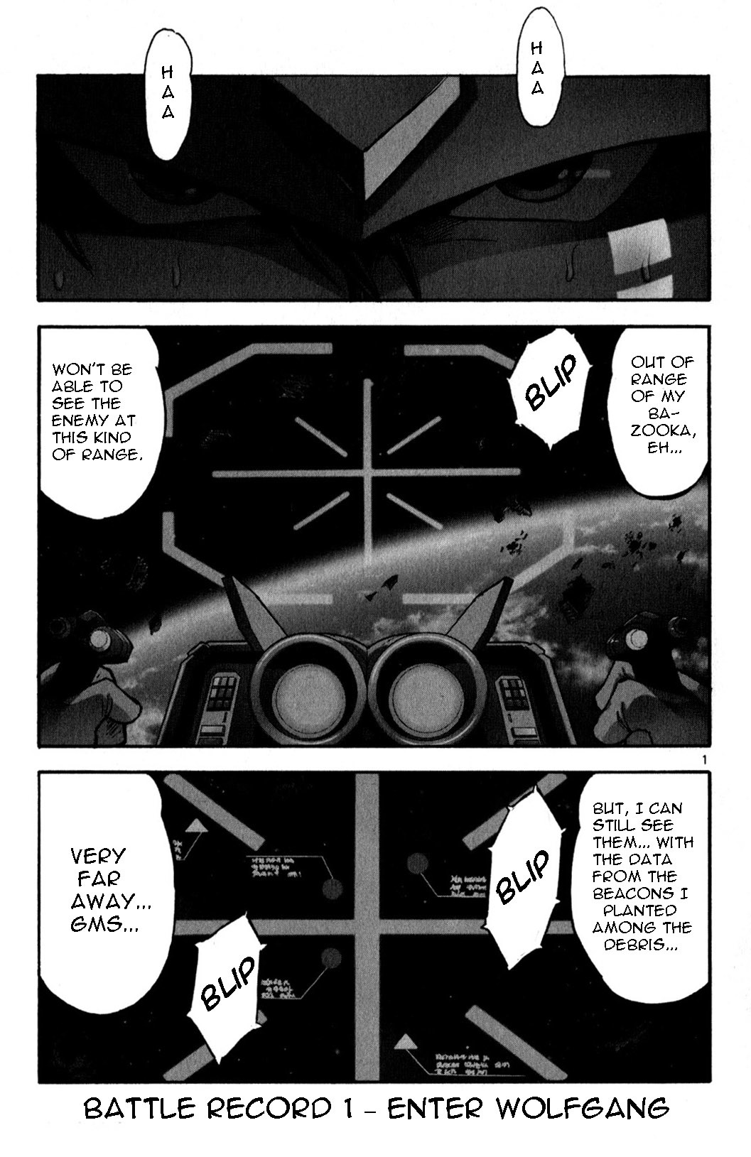 Mobile Suit Gundam: Hunter of Black Clothes Chapter 1 page 5 - Chapter 1: Wolfgang Appears