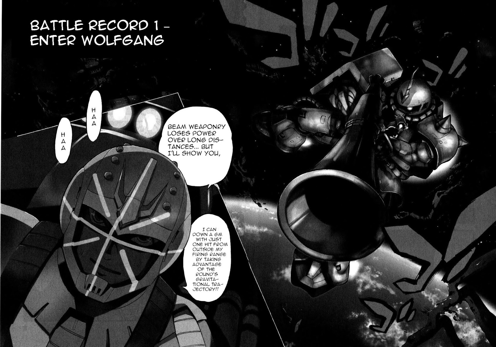Mobile Suit Gundam: Hunter of Black Clothes Chapter 1 page 6 - Chapter 1: Wolfgang Appears