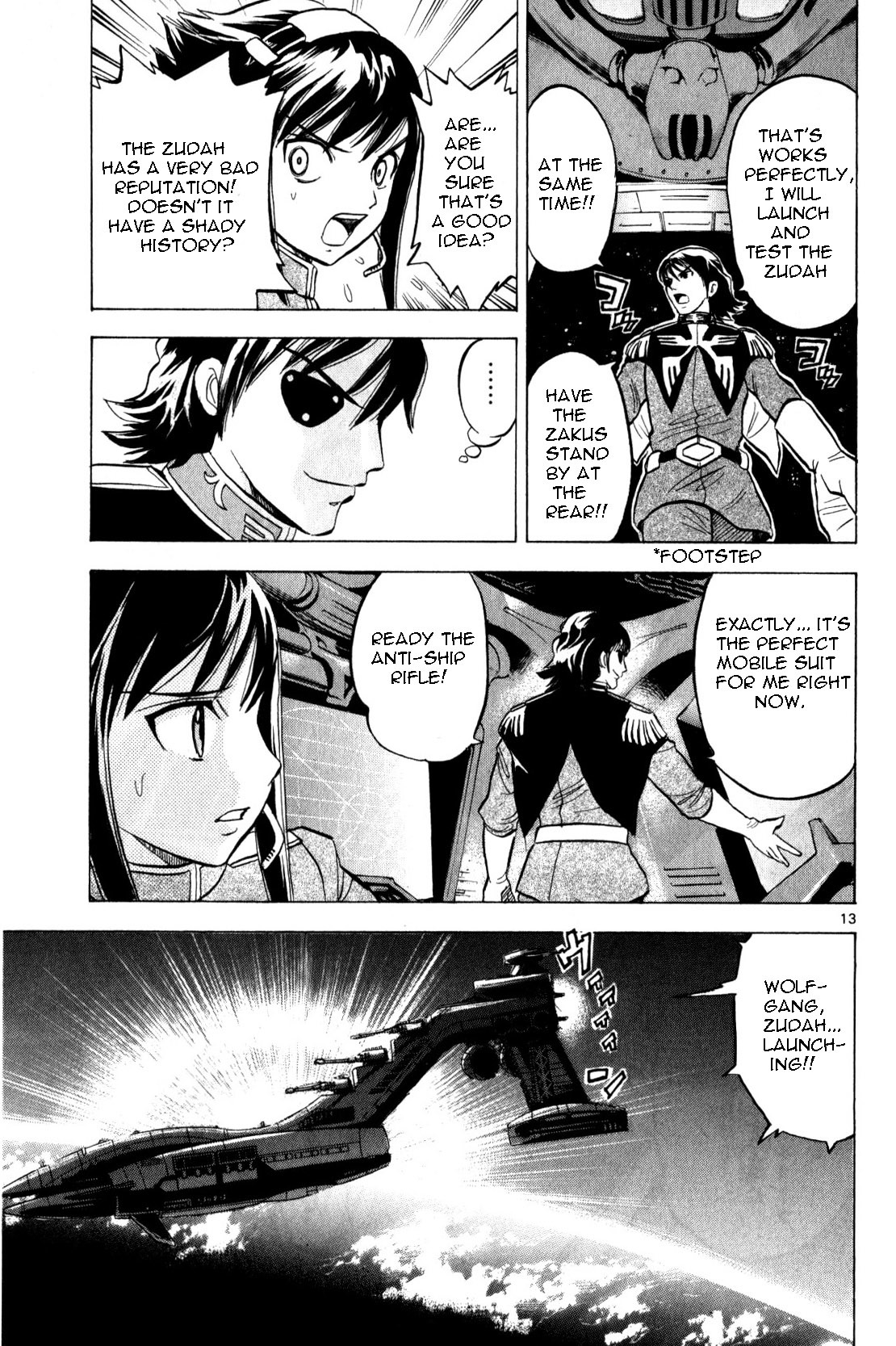 Mobile Suit Gundam: Hunter of Black Clothes Chapter 2 page 13 - Chapter 2: Determination