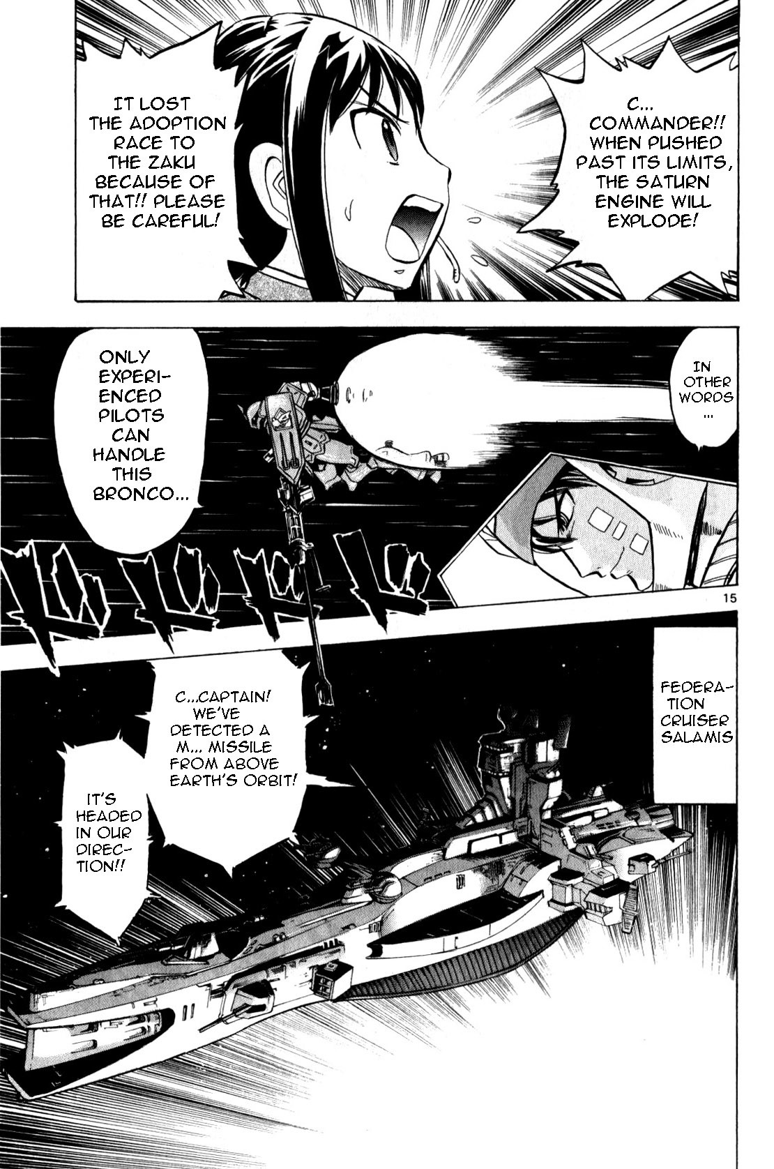 Mobile Suit Gundam: Hunter of Black Clothes Chapter 2 page 15 - Chapter 2: Determination