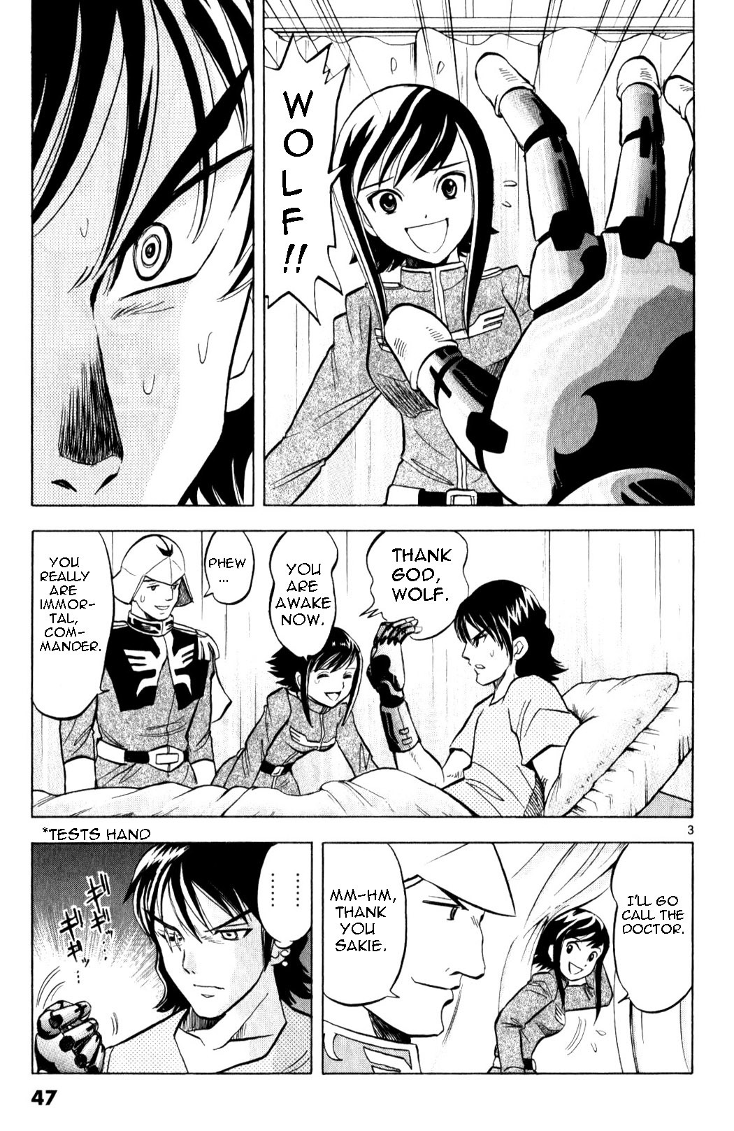 Mobile Suit Gundam: Hunter of Black Clothes Chapter 2 page 3 - Chapter 2: Determination
