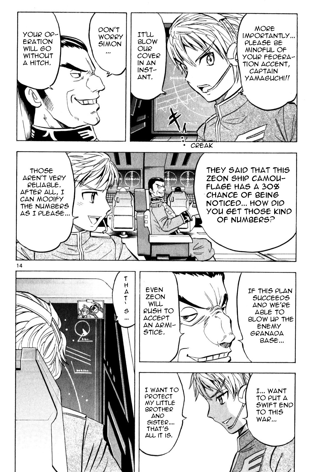 Mobile Suit Gundam: Hunter of Black Clothes Chapter 3 page 14 - Chapter 3: Reason to fight