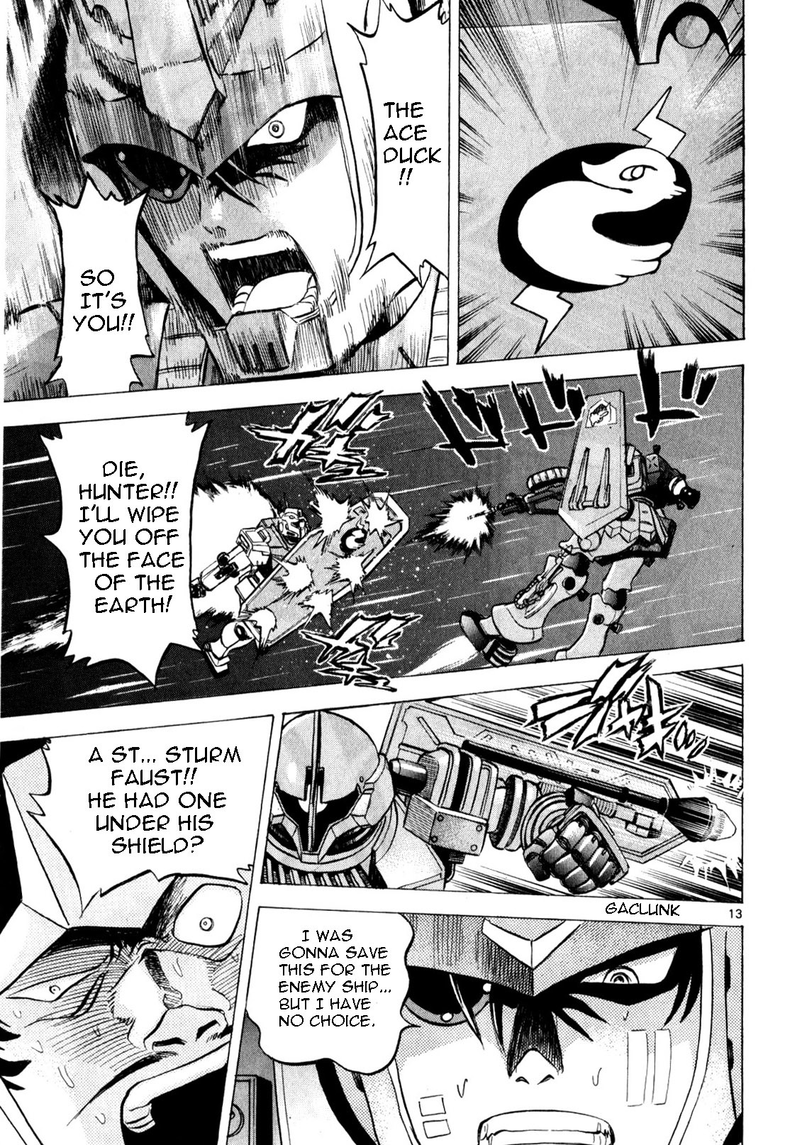 Mobile Suit Gundam: Hunter of Black Clothes Chapter 4 page 12 - Chapter 4: One-on-one fight