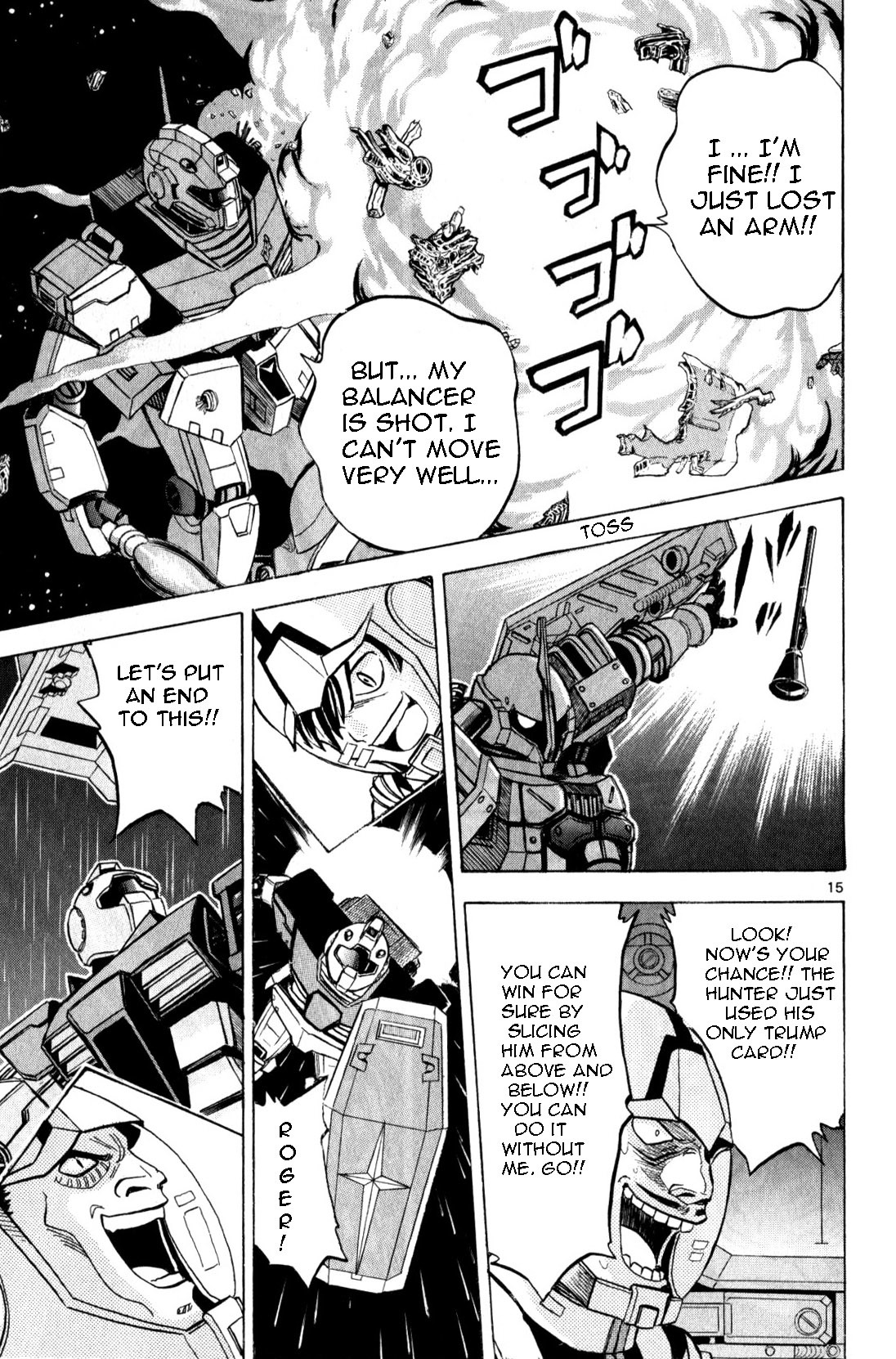 Mobile Suit Gundam: Hunter of Black Clothes Chapter 4 page 14 - Chapter 4: One-on-one fight