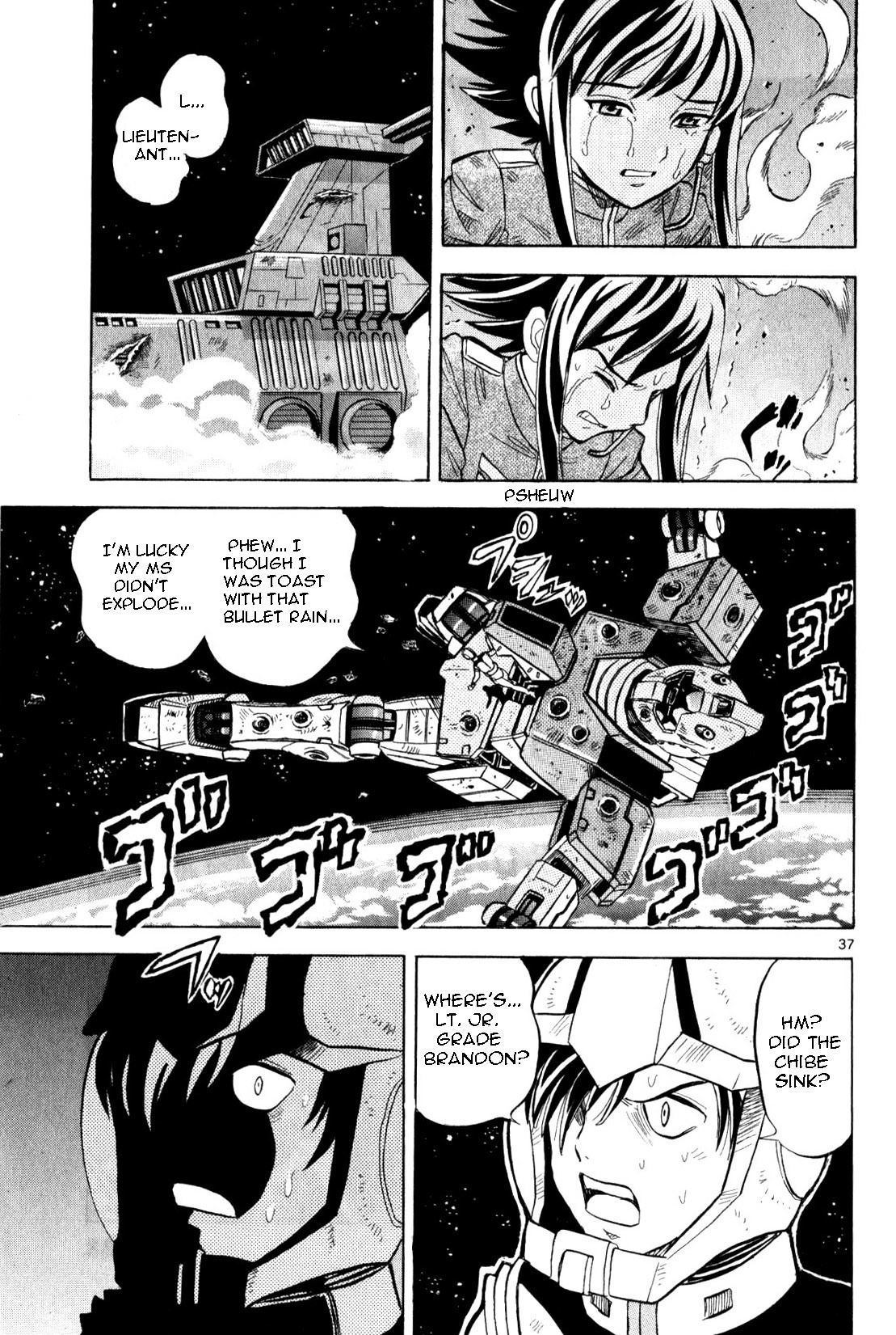 Mobile Suit Gundam: Hunter of Black Clothes Chapter 4 page 35 - Chapter 4: One-on-one fight