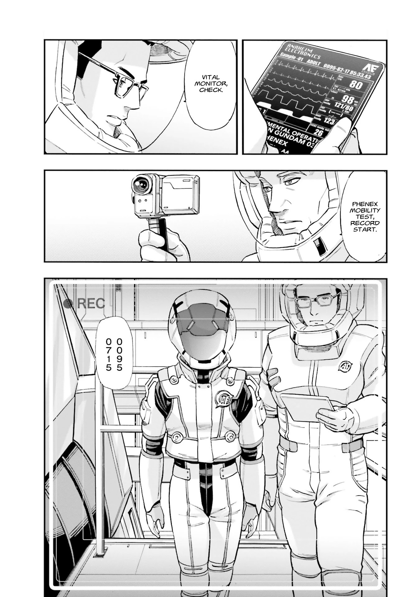 Mobile Suit Gundam Narrative Chapter 8 page 15 - Chapter 8: Phenex Mobility Test