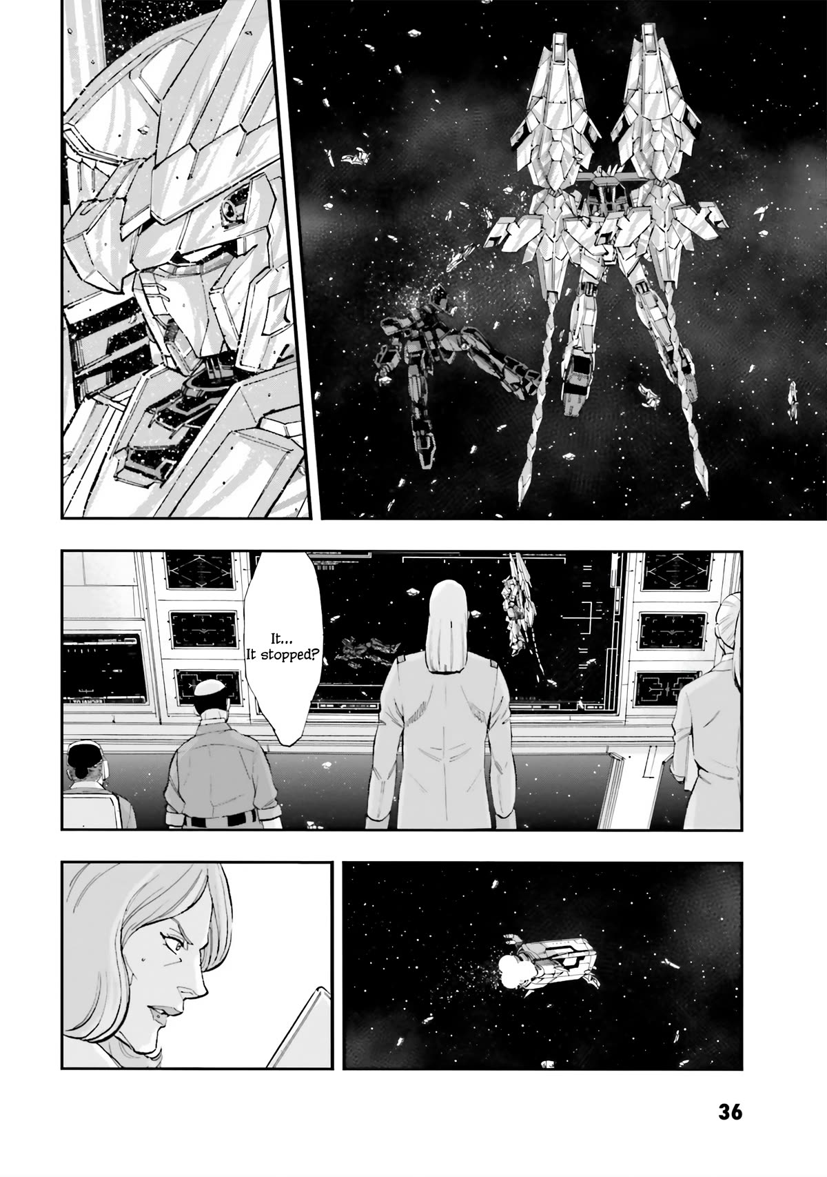 Mobile Suit Gundam Narrative Chapter 9 page 38 - Chapter 9: Eschalot Incident