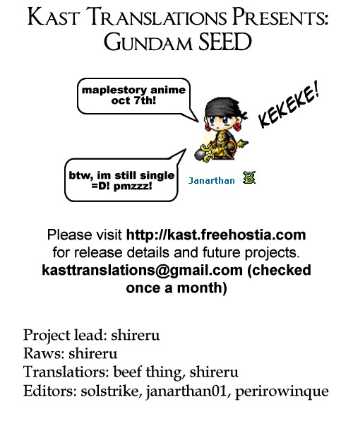Mobile Suit Gundam SEED Chapter 3 page 1 - Chapter 3: Collapsing Land