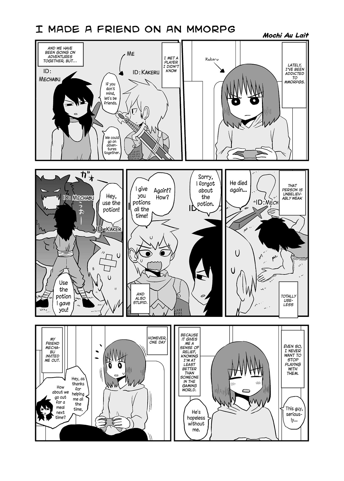 Mochi Au Lait's Short One-Shots Collection Chapter 17 page 1 - Chapter 17: I Made a Friend on an MMORPG