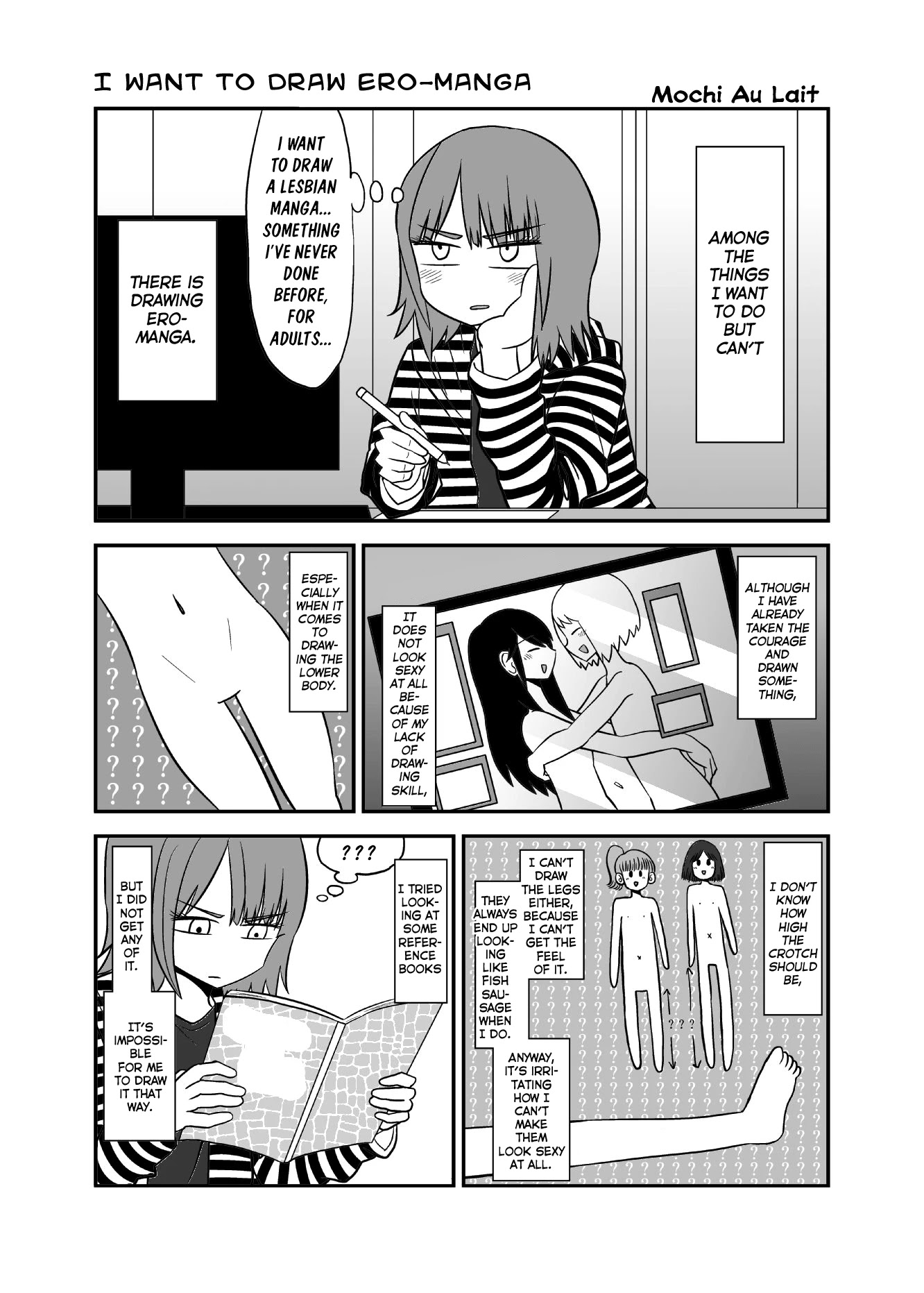Mochi Au Lait's Short One-Shots Collection Chapter 18 page 1 - Chapter 18: I Want to Draw Ero-Manga
